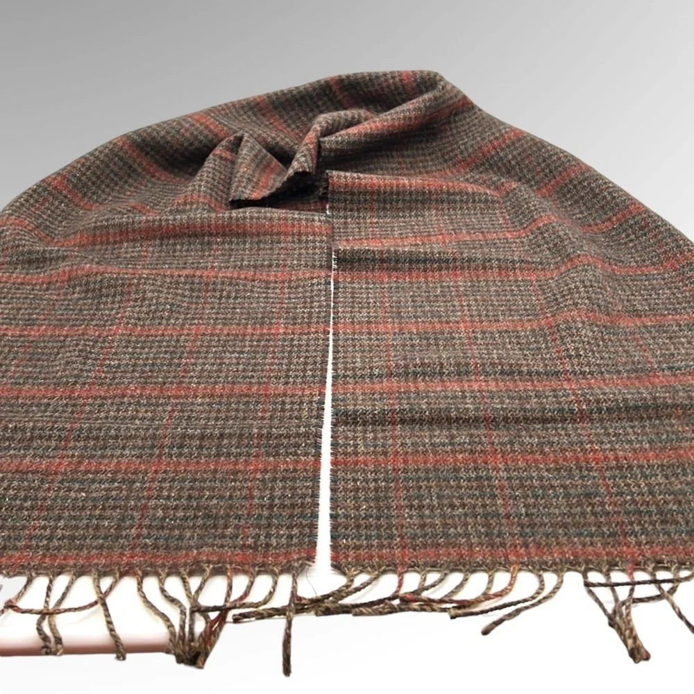 Chrsitian Dior Plaid Lambswool Scarf